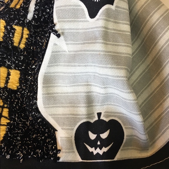 3 Halloween Embroider Haunted House Kitchen Towels - Picture 7 of 13